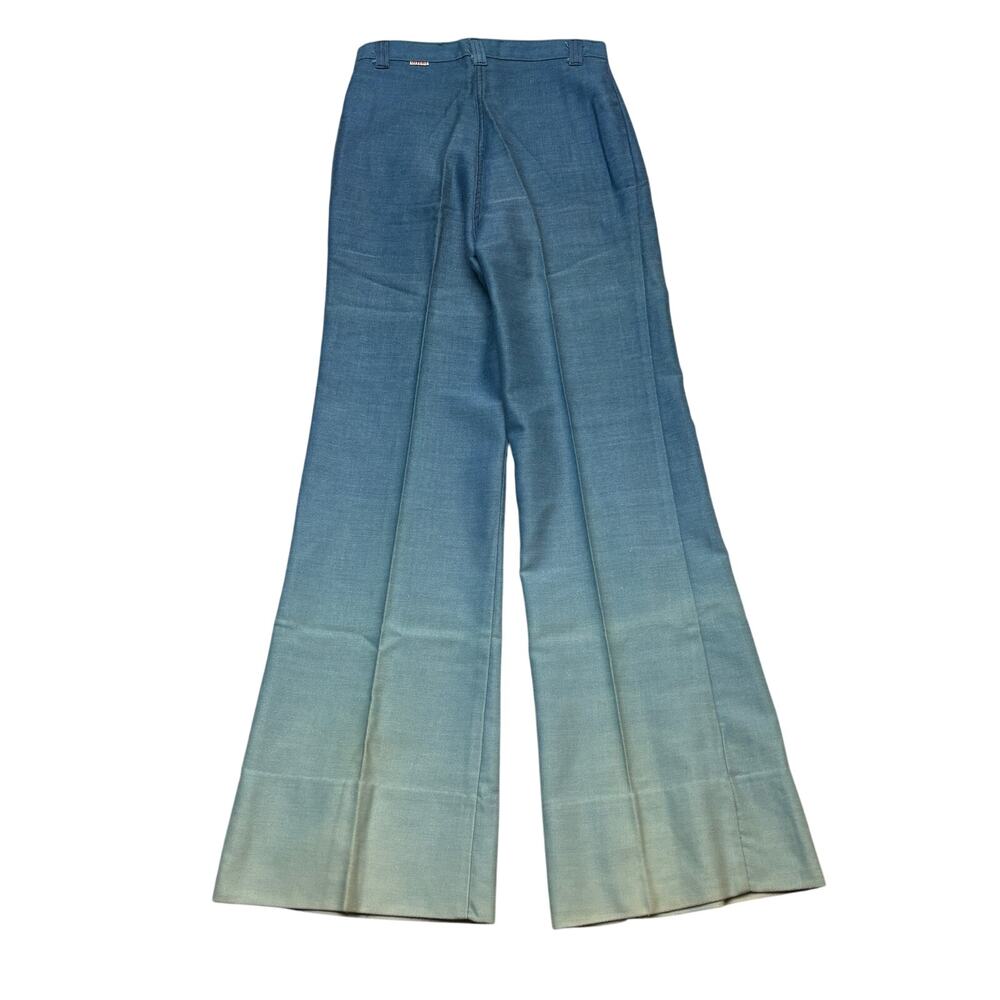 Vintage 70s Dittos Ombre High Rise Flare Bell Bottom Pants Women's 25 Rockabilly